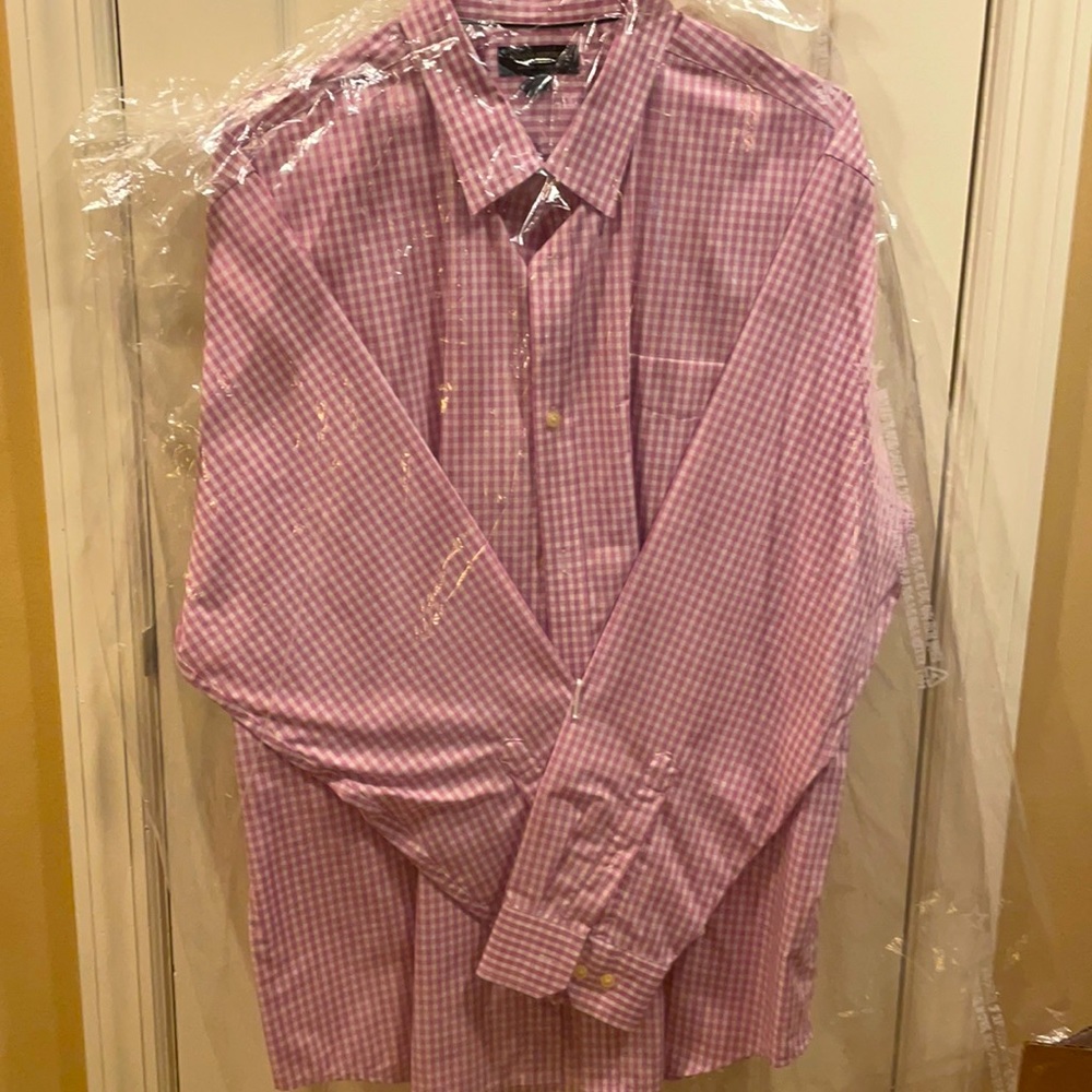 Men’s banana republic dress shirt lavender/white